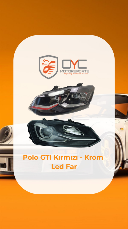 VW POLO 6C GTI FAR KIRMIZI